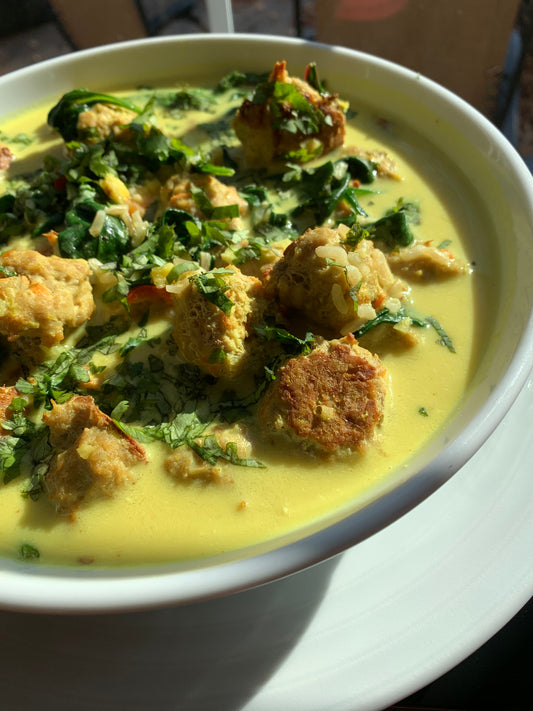 Week 185: Ginger Meatballs in Coconut Broth
