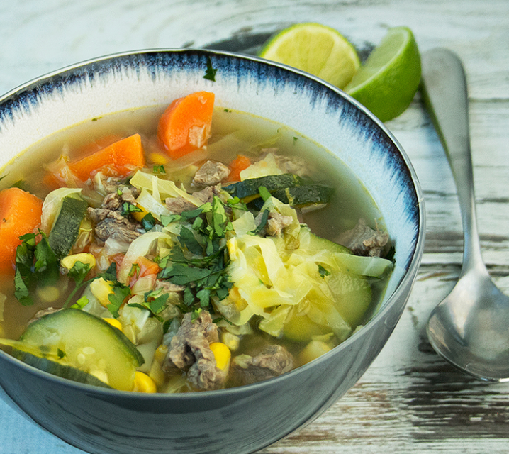 Week 132: Mexican Vegetable Soup with Braised Beef