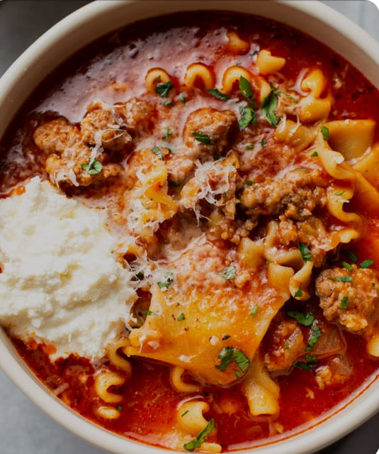Week 266: Italian Wedding Lasagna Soup