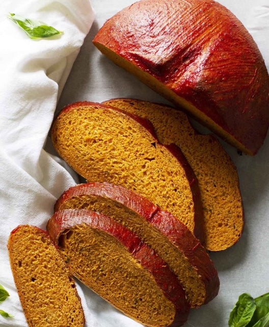 Tomato Basil Bread - Two Loaves