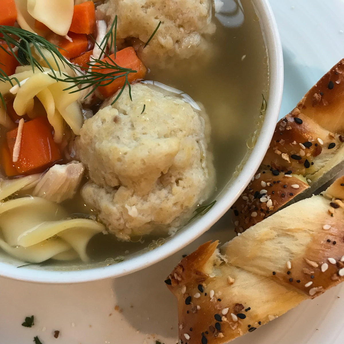 Chicken Noodle Soup with Matzo Balls - Medium